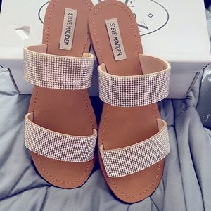Steve Madden jeweled sandals